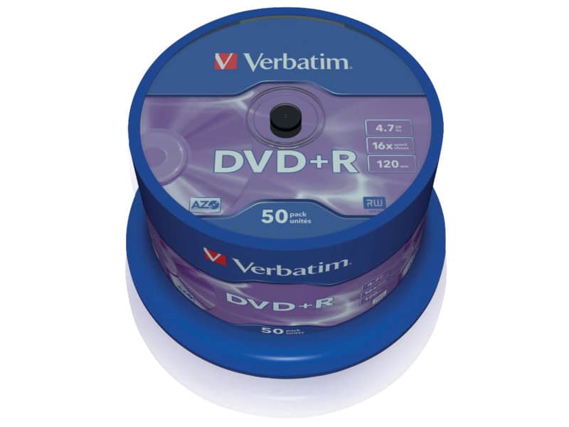 DVD+R Verbatim 16x 4,7 GB Spindle Case da 50 dvd - 43550