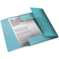 Cartella a 3 lembi Esselte Colour'Ice PP goffrato A4 blu 626222