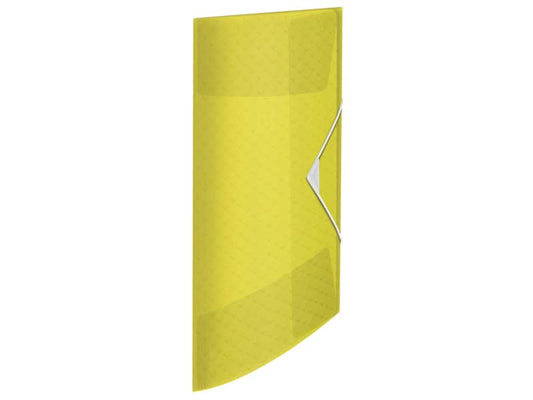 Cartella a 3 lembi Esselte Colour'Ice PP goffrato A4 giallo 626220