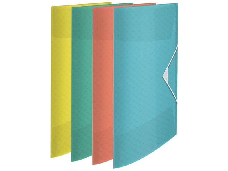 Cartella a 3 lembi Esselte Colour'Ice PP goffrato A4 albicocca 626221