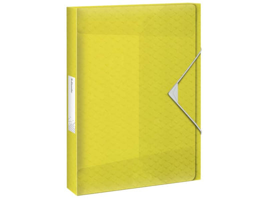 Cartella portaprogetti Esselte Maxi Colour'Ice polipropilene goffrato giallo A4 dorso 40mm - 626262
