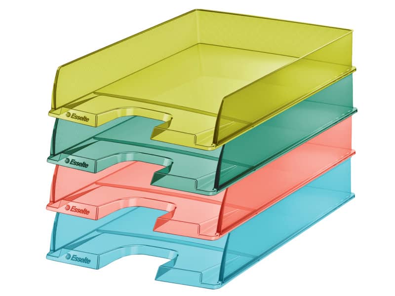 Vaschetta portacorrispondenza Esselte Colour'Ice polistirolo A4 giallo trasparente - 626272