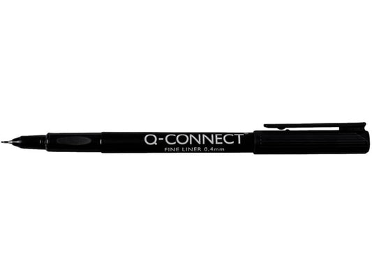 Fineliner Q-Connect 0.4 mm nero  Conf. 10 pezzi - KF25007