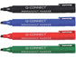 Marcatore permanente Q-Connect punta a scalpello 1,2-5 mm rosso KF26044