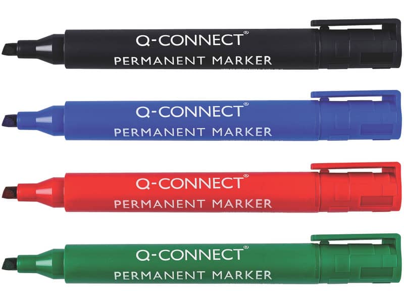Marcatore permanente Q-Connect punta a scalpello 1,2-5 mm nero KF26042