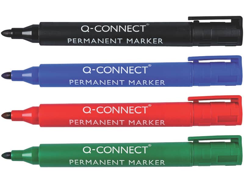 Marcatore permanente Q-Connect punta tonda 2-3 mm verde KF01773