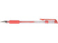 Penna a sfera inchiostro gel Q-Connect con cappuccio 0,5 mm rosso - conf. 10 pezzi - KF21718