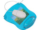 Tappetino per mouse Q-Connect con poggiapolsi in gel 22x26x2,8 cm blu trasparente - KF20085