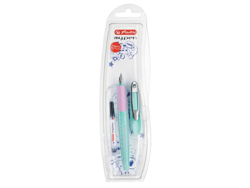 Penna stilografica Herlitz My.pen M menta/viola 10999753
