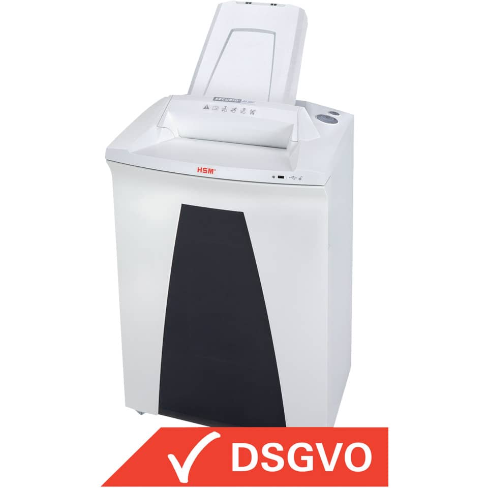 Distruggidocumenti uso frequente HSM SECURIO AF500 P-4 82 L - taglio a frammenti 4,5x30 mm - bianco - 2103111