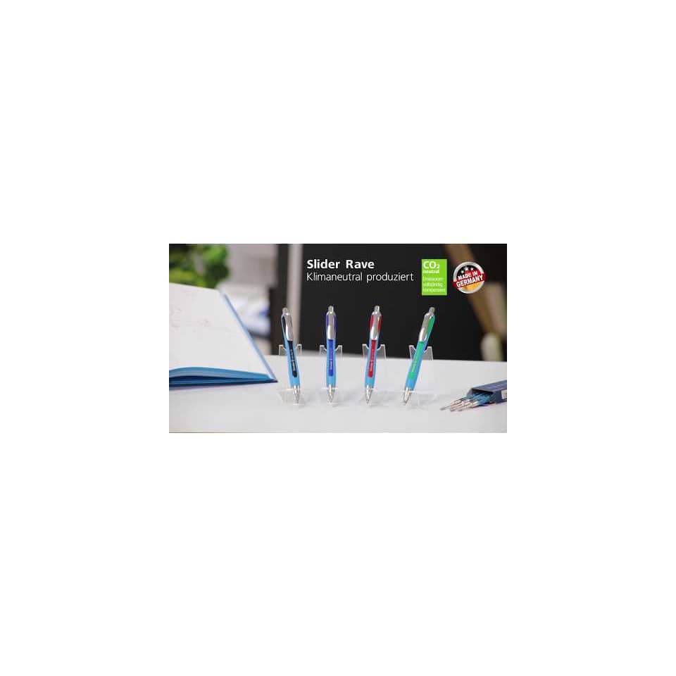 Penna a sfera a scatto Schneider Slider Rave ricaricabile tratto XB blu 132503