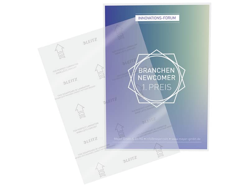 Pouches per plastificatrici Leitz iLam con UDT 2x125 µm in EVA A4 21,6x30,3 cm Conf. 100 pezzi - 74810000