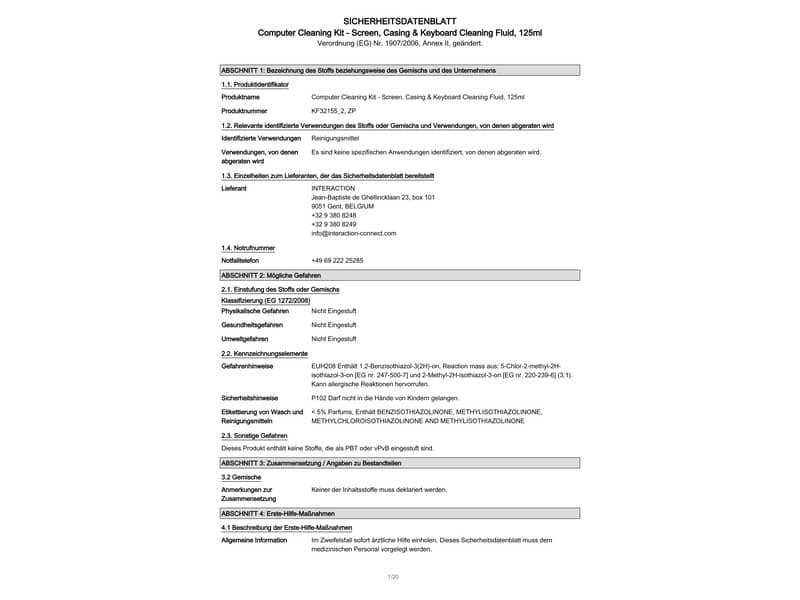 Kit pulizia pc Q-Connect aria compressa, liquido detergente e salviette KF32155A