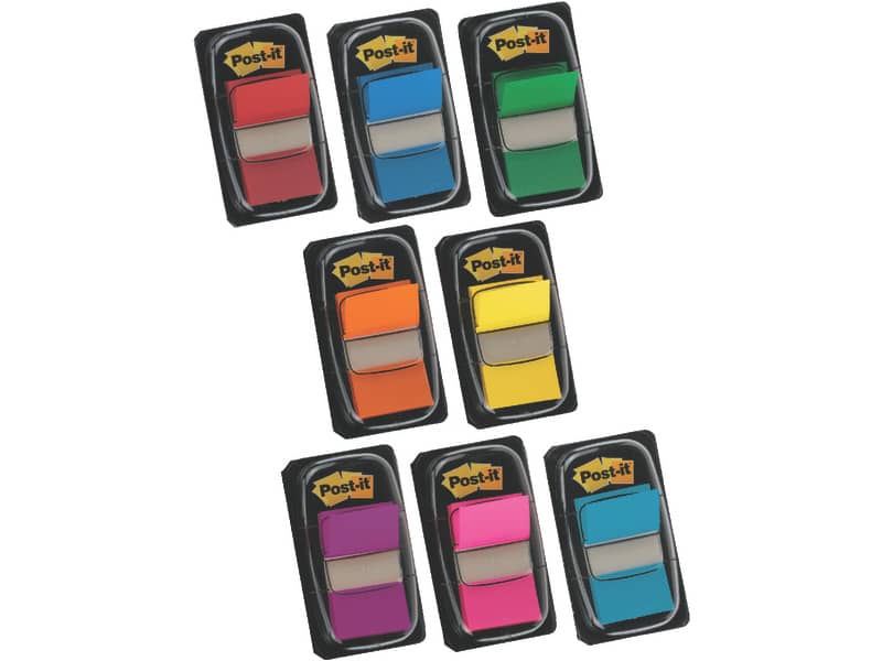 Segnapagina removibili Post-it® Index Medium con dispenser blu 50 segnapagina - 680-2