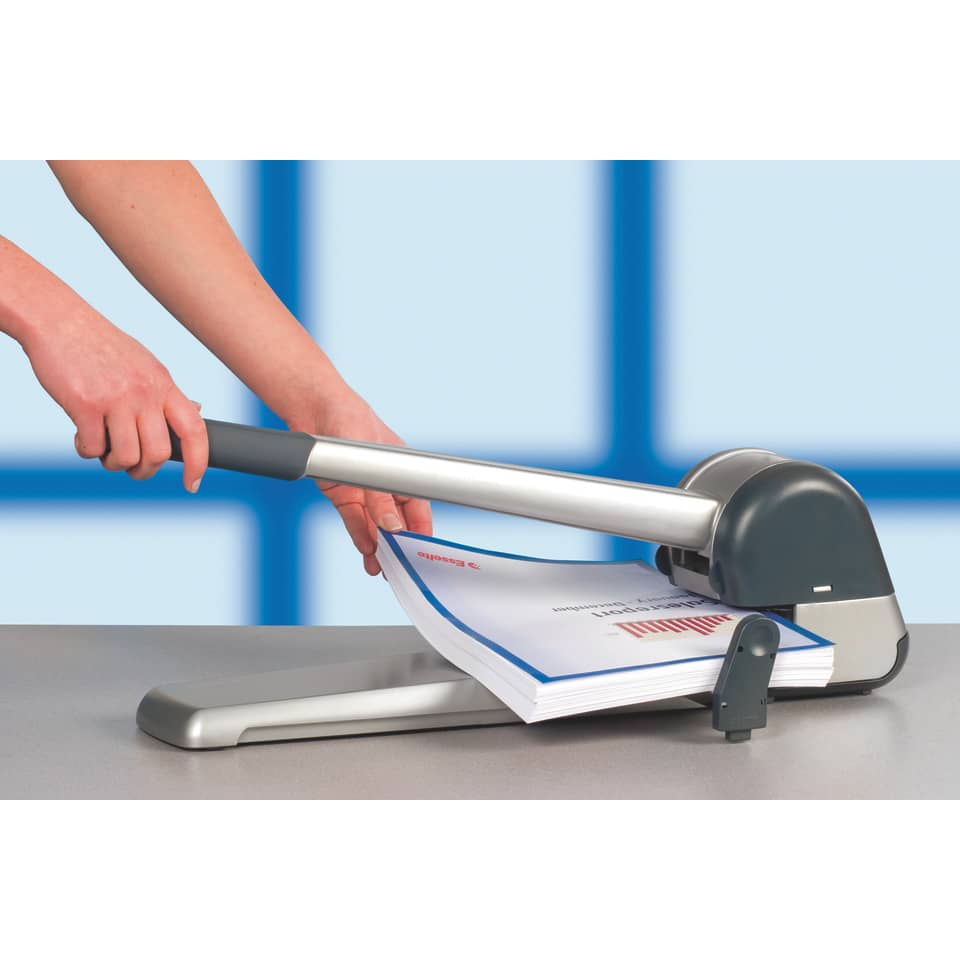 Superperforatore a 2 fori Leitz 5182 in metallo grigio fino a 250 fogli 51820184