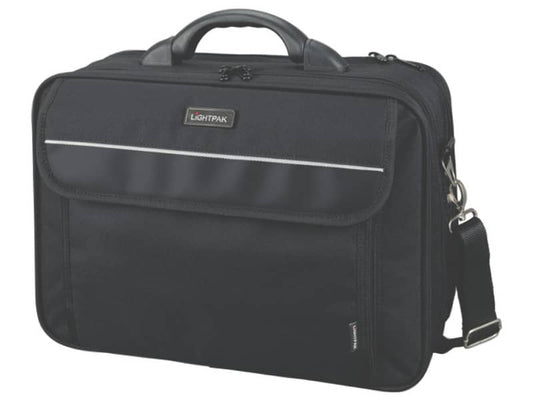 Borsa portacomputer Lightpak ARCO in poliestere 40,5x33x16 cm fino a 17" nero 46010