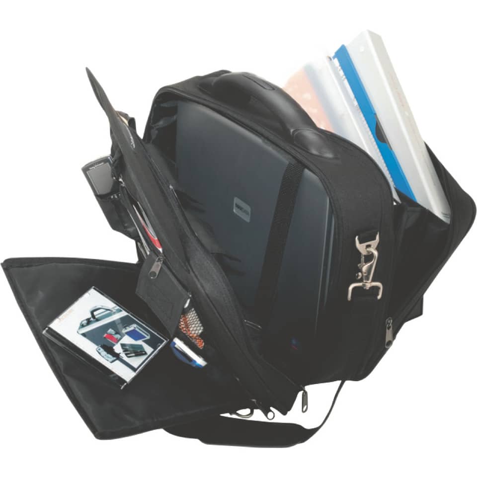 Borsa portacomputer Lightpak ARCO in poliestere 40,5x33x16 cm fino a 17" nero 46010