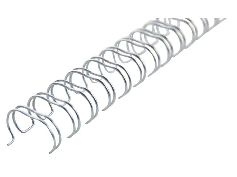 Spirali metalliche a 34 anelli GBC WireBind 14 mm a4 argento conf da 100 spirali - RG810997