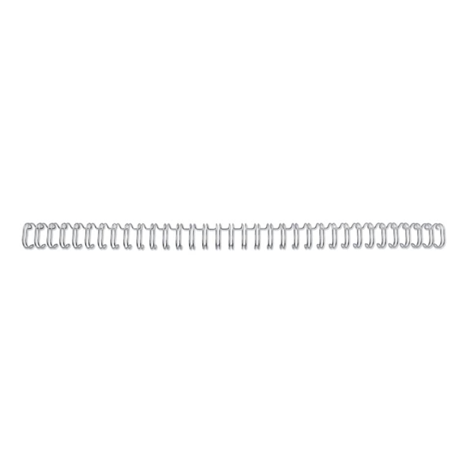 Spirali metalliche a 34 anelli GBC WireBind 14 mm a4 argento conf da 100 spirali - RG810997