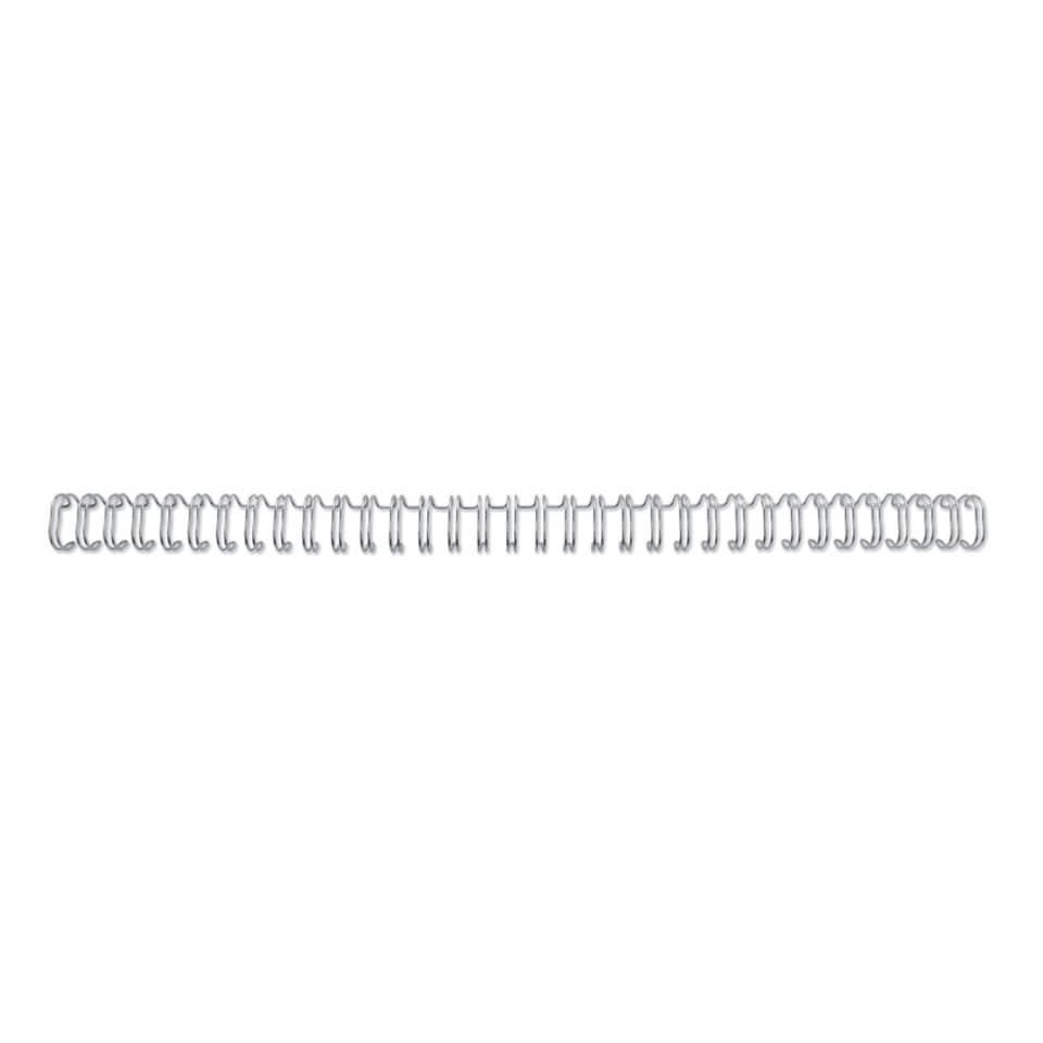 Spirali metalliche a 34 anelli GBC WireBind 14 mm a4 argento conf da 100 spirali - RG810997