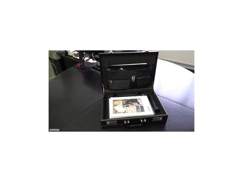 Valigetta ventiquattrore Alassio PONTE in ecopelle 44,5x10,5x32 cm nero 92300