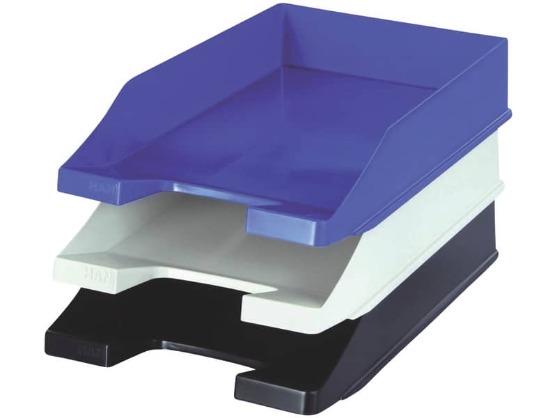 Vaschetta portacorrispondenza accatastabile KLASSIK A4/C4 HAN in polistirolo blu - 1027-X-14