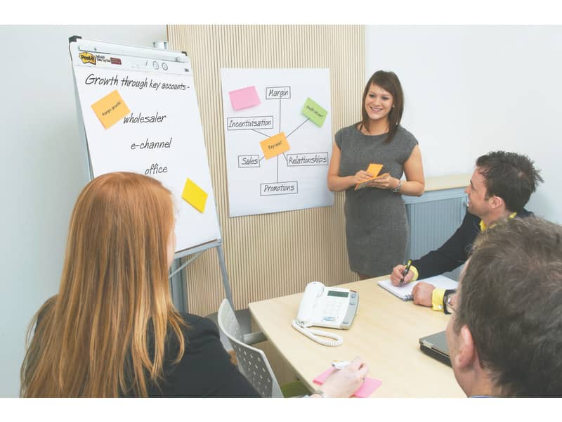 Blocco di fogli da parete Post-it® Super Sticky 63,5x77,5 cm bianco Conf. 2 pezzi - 559