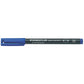 Penna a punta sintetica Staedtler Lumocolor permanent pen 317 M blu 317-3