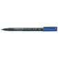 Penna a punta sintetica Staedtler Lumocolor permanent pen 313 S blu 313-3