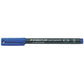 Penna a punta sintetica Staedtler Lumocolor permanent pen 313 S blu 313-3