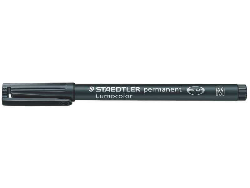 Penna a punta sintetica Staedtler Lumocolor permanent pen 317 M nero 317-9