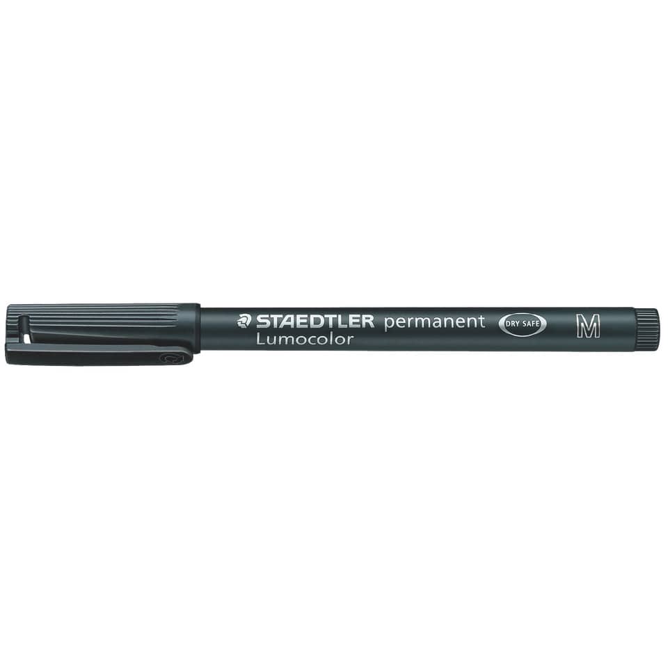Penna a punta sintetica Staedtler Lumocolor permanent pen 317 M nero 317-9