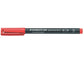 Penna a punta sintetica Staedtler Lumocolor permanent pen 313 S rosso 313-2