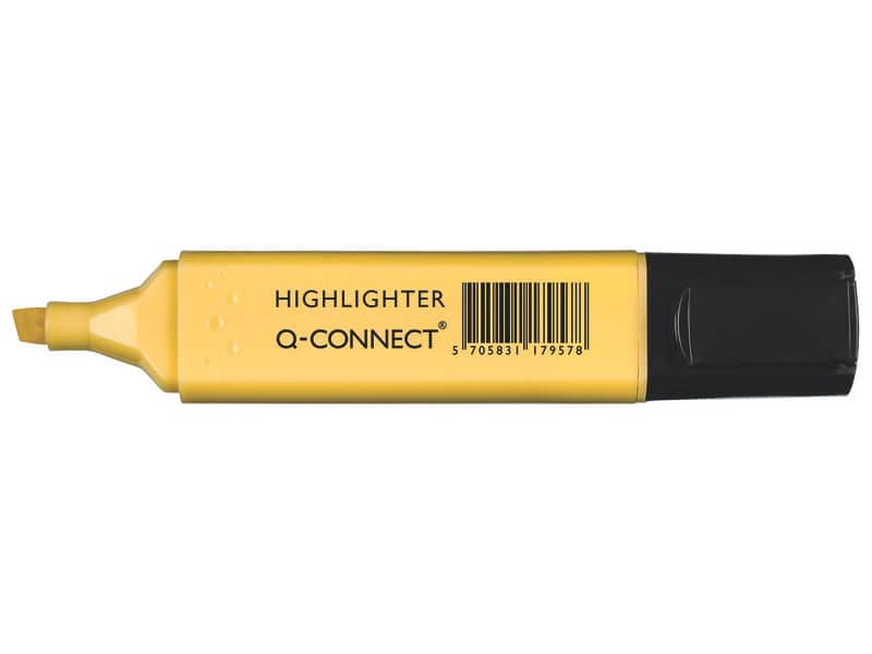 Evidenziatore Pastel Q-Connect 1,5-2 mm giallo KF17957
