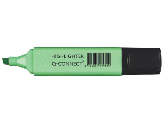 Evidenziatore Pastel Q-Connect 1,5-2 mm verde KF17959