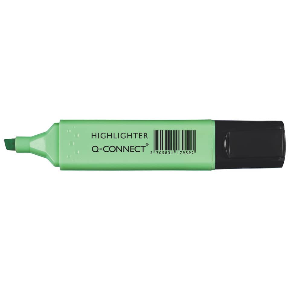 Evidenziatore Pastel Q-Connect 1,5-2 mm verde KF17959