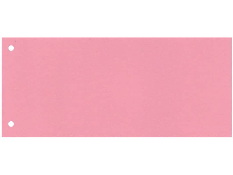 Separatore per archivio con due fori Q-Connect 24x10,5 cm 190 g/m² rosa conf. da 100 - KF00517