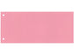 Separatore per archivio con due fori Q-Connect 24x10,5 cm 190 g/m² rosa conf. da 100 - KF00517