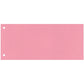 Separatore per archivio con due fori Q-Connect 24x10,5 cm 190 g/m² rosa conf. da 100 - KF00517