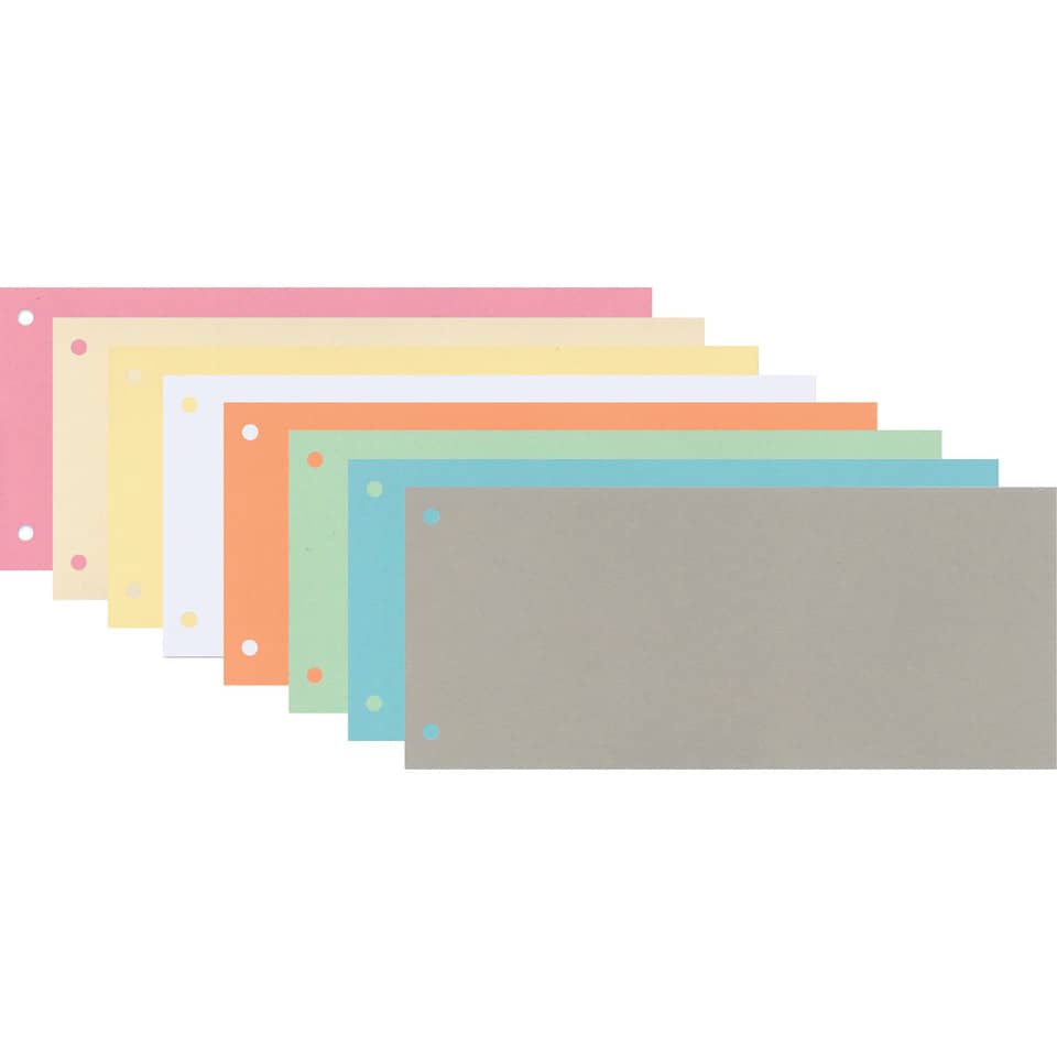 Separatore per archivio con due fori Q-Connect 24x10,5 cm 190 g/m² arancio conf. da 100 - KF00519