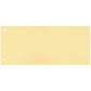 Separatore per archivio con due fori Q-Connect 24x10,5 cm 190 g/m² giallo conf. da 100 - KF00516