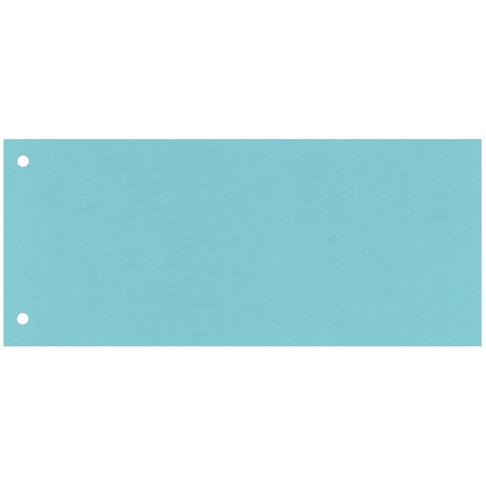 Separatore per archivio con due fori Q-Connect 24x10,5 cm 190 g/m² blu conf. da 100 - KF00512