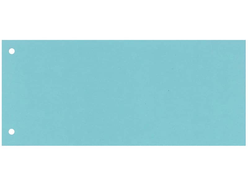 Separatore per archivio con due fori Q-Connect 24x10,5 cm 190 g/m² blu conf. da 100 - KF00512