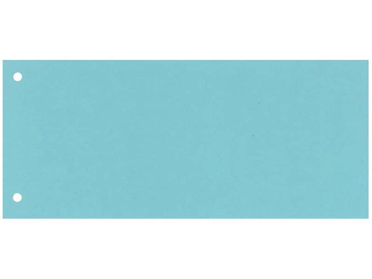 Separatore per archivio con due fori Q-Connect 24x10,5 cm 190 g/m² blu conf. da 100 - KF00512