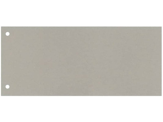 Separatore per archivio con due fori Q-Connect 24x10,5 cm 190 g/m² grigio conf. da 100 - KF00513