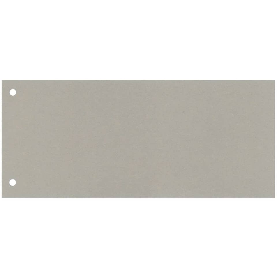 Separatore per archivio con due fori Q-Connect 24x10,5 cm 190 g/m² grigio conf. da 100 - KF00513