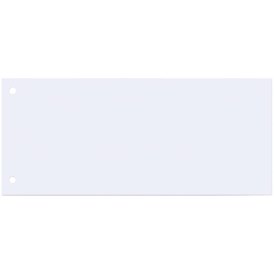 Separatore per archivio con due fori Q-Connect 24x10,5 cm 190 g/m² bianco conf. da 100 - KF00515