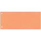 Separatore per archivio con due fori Q-Connect 24x10,5 cm 190 g/m² arancio conf. da 100 - KF00519