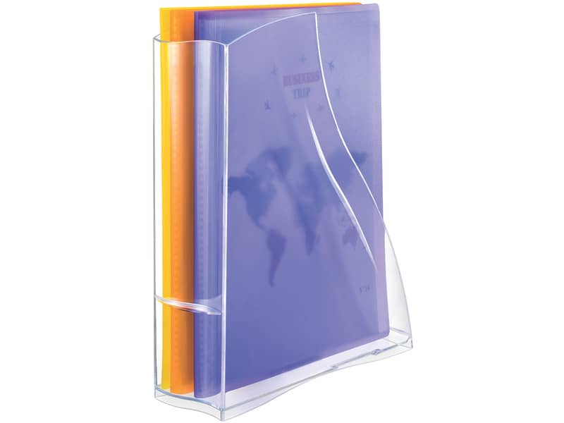Portariviste CepPro Isis in polistirene 8,3x27,8x32,5 cm trasparente - 1003700111