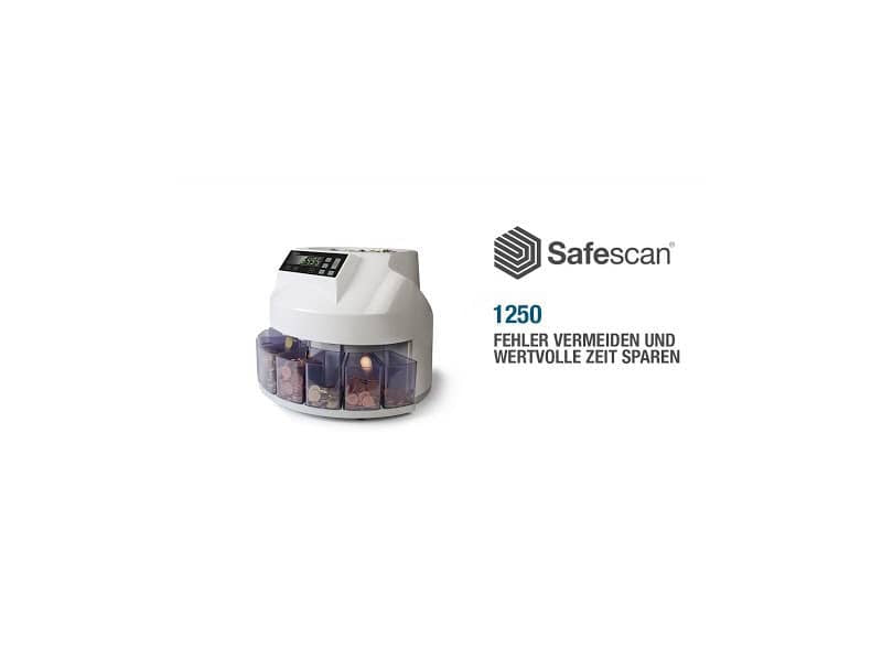 Conta e dividi monete Safescan 1250 fino a 500 monete grigio 113-0547